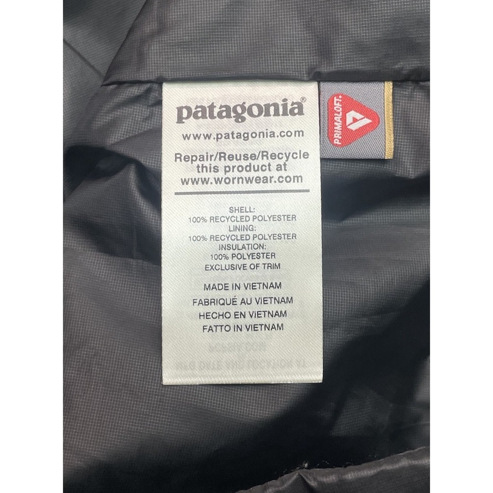 Patagonia Nano Puff Jacket Women's M Black Insulated Zip Front Logo - Picture 10 of 11